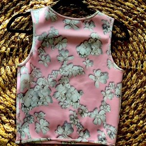 Cynthia Rowley pink two piece set-Top size: small. Skirt size: 0